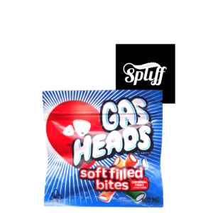 Cannabis-infused soft-filled bites from Spliff Nation Dispensary, flavored with fruit.