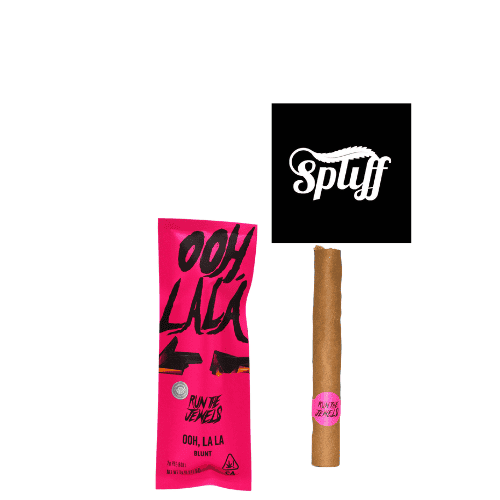 Logo of Spliff Nation Dispensary dispensary with cannabis joint and packaging.