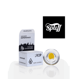 Cannabis oil cartridge with Gold Drop branding at Dispensary.