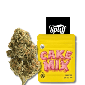 Cookies Cake Mix premium flower 3.5g indica hybrid at Spliff Nation Dispensary your selected city