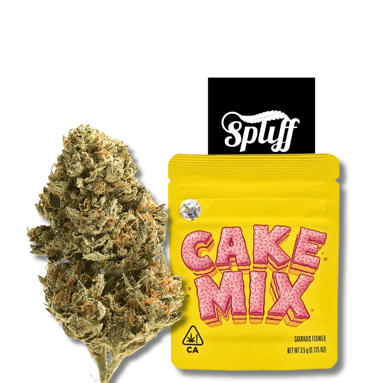 Cookies Cake Mix premium flower 3.5g indica hybrid at Spliff Nation Dispensary your selected city