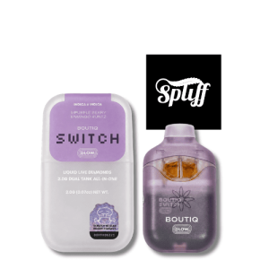Boutiq Switch Purple Berry x Mango Runtz 2g live diamonds disposable vape in your selected city