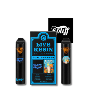 Cookies Blue Suede x Dying Dreaming 2g dual-chamber disposable vape in your selected city