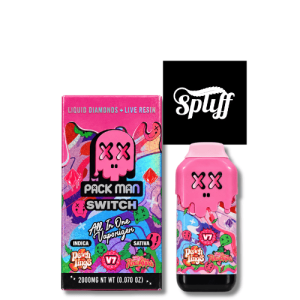 Pack Man Switch Peach Rings x Pink Pineapple 2g disposable vape in your selected city