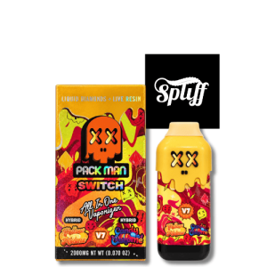 Pack Man Switch Yellow Melonz x Candy Supreme 2g disposable vape in your selected city