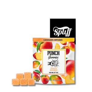 Punch Peach Mango cannabis gummies 1000mg in your selected city