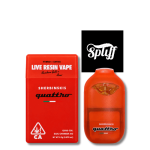 Sherbinskis Quattro Rainbow Gello x Acai 2g live resin disposable vape in your selected city