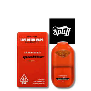 Sherbinskis Quattro XJ-13 x White Cherry 2g live resin disposable vape in your selected city